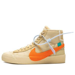 Кроссовки x off-white blazer mid 'all hallows eve' Nike, мультиколор aa3832-700 | canvas/total orange-pale vanilla-black