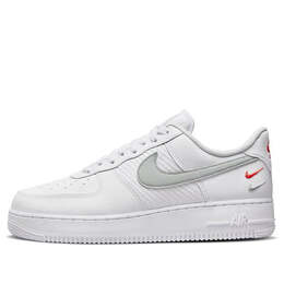 Кроссовки air force 1 '07 'double swoosh - white picante' Nike, белый fd0666-100 | white/picante red/wolf grey