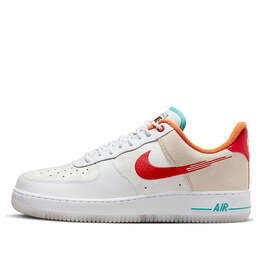 Кроссовки air force 1 '07 premium 'leap high' Nike, белый fd4205-161 | summit white/university red-white-washed teal