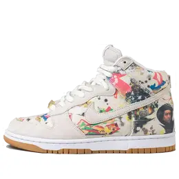 Кроссовки x supreme sb dunk high og qs 'rammellzee' Nike, белый fd8779-100 | white/white-multi-color