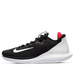 Кроссовки court air zoom hc 'black white crimson' Nike, черный aa8018-016 | black