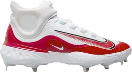 Nike Кроссовки Alpha Huarache Elite 4 Mid 'White University Red', белый fd2744 105 | white