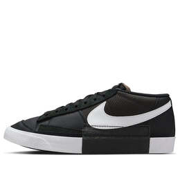 Кроссовки blazer low pro club 'black white' Nike, черный fj3694-001 | black/white