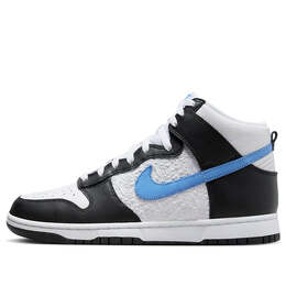 Кроссовки dunk high emb 'university blue' Nike, черный fj4210-001 | black/university blue-white