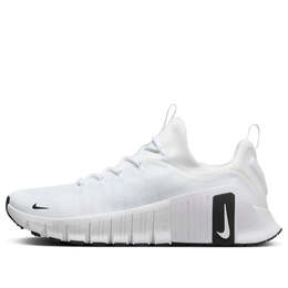 Кроссовки free metcon 6 'white black' Nike, белый fj7127-101 | white/white/black