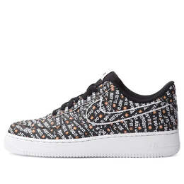 Кроссовки air force 1 low '07 lv8 'just do it' Nike, черный ao6296-001 | black/white