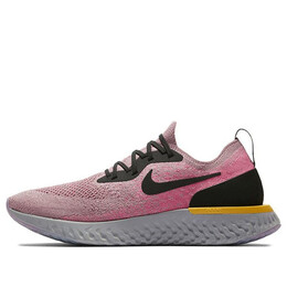 Кроссовки epic react flyknit 'plum dust' Nike, мультиколор aq0067-500 | plum dust/black-pink blast-amarillo