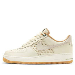 Кроссовки air force 1 low 'nai-ke - pale ivory' Nike, белый fn0369-101 | pale ivory/phantom-pale ivory-oil green-sail-sesame