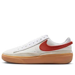 Кроссовки blazer phantom low 'white dragon red' Nike, белый fn5820-100 | white/dragon red/summit white/gum yellow