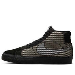 Кроссовки sb zoom blazer mid premium 'white black' Nike, белый fn6038-100 | white/white/black/black