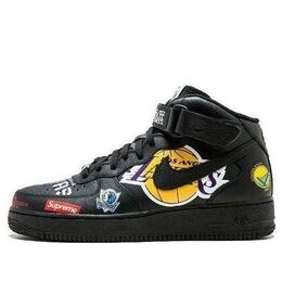 Кроссовки x supreme x nba air force 1 mid 07 'black' Nike, черный aq8017-001 | black
