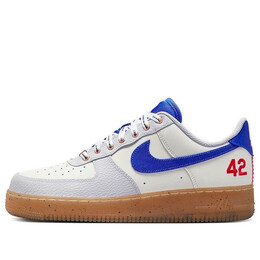 Кроссовки air force 1 low 'jackie robinson' Nike, мультиколор fn1868-100 | sail/racer blue-white-neutral grey-black-university red