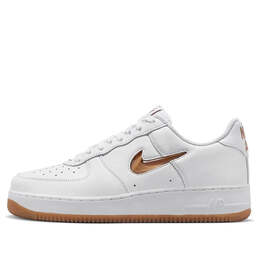Кроссовки air force 1 jewel 'color of the month white bronze' Nike, белый fn5924-103 | white/bronze/white/gum light brown