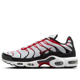 Кроссовки air max plus 'pure platinum black red' Nike, мультиколор fn6949-002 | pure platinum/black/white/university red