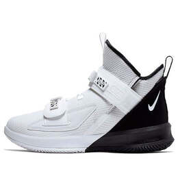 Кроссовки lebron soldier 13 essential 'white black' Nike, белый ar4228-100 | white/white-black