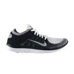 Кроссовки Nike Free 4.0 Flyknit 'White Black', белый 631053 100 | white