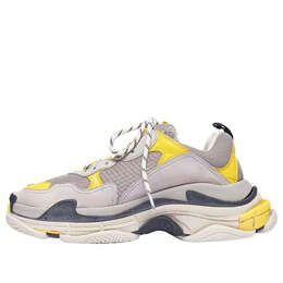 Кроссовки triple s sneaker 'yellow grey' 2019 Balenciaga, серый 536737w09oh7074 | grey/yellow