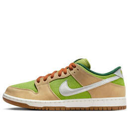 Кроссовки sb dunk low 'escargot' Nike, мультиколор fq7585-200 | sesame/metallic silver/pear/fir/sail/light british tan