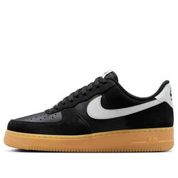 Кроссовки air force 1 '07 lv8 'black white gum' Nike, черный fq8714-004 | black/summit white/gum light brown