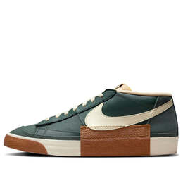 Кроссовки blazer low pro club 'vintage green' Nike, зеленый fv0337-300 | vintage green/light british tan/gum dark brown/coconut milk