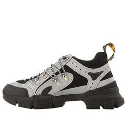 Кроссовки flashtrek 'reflective grey' Gucci, серый 543162-9y030-8168 | grey/black