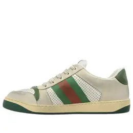 Кроссовки screener distressed 'green orange' Gucci, белый 546163-0yi20-9582 | white