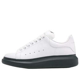 Кроссовки oversized sneaker 'white green sole' Alexander McQueen, белый 553680whtq49448 | white/green sole