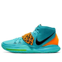 Кроссовки kyrie 6 ep 'animal print - oracle aqua' Nike, мультиколор bq4631-300 | oracle aqua/black-opti yellow-total orange-lt thistle