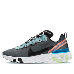 Кроссовки react element 55 'ocean cube' Nike, мультиколор bq6166-300 | ocean cube/black-pink quartz-blue hero