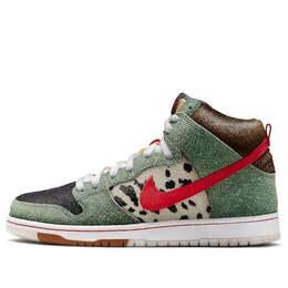 Кроссовки sb dunk high 'walk the dog' Nike, мультиколор bq6827-300 | fir/university red-black-white