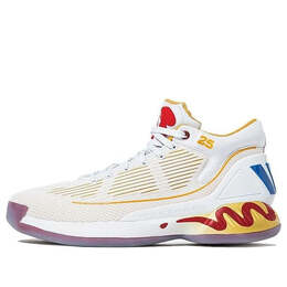 Кроссовки mcdonald's x d rose 10 'rose sauce' Adidas, белый fw7592 | white/gold/red/blue/purple