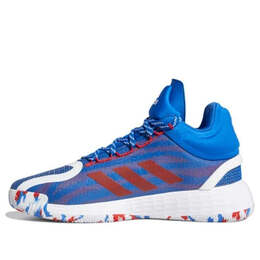 Кроссовки d rose 11 'fast don't lie - blue' Adidas, синий fx6561 | blue/white/red