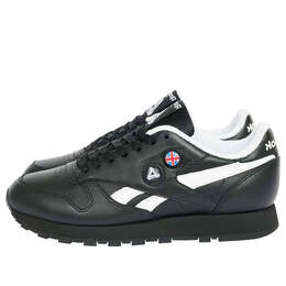 Кроссовки palace x classic leather pump 'black' Reebok, черный fy4716 | black