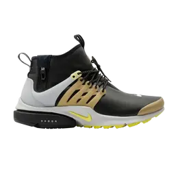 Кроссовки Nike Air Presto Mid Utility 'Black Yellow Streak', черный 859524 002 | black