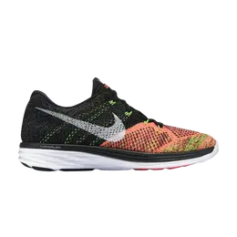 Кроссовки Nike Flyknit Lunar 3 'Orange Toe', черный 698181 007 | black
