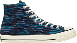 Кроссовки Converse Chuck 70 High Vibrant Knit - Ocean Depths, синий 168757c | blue