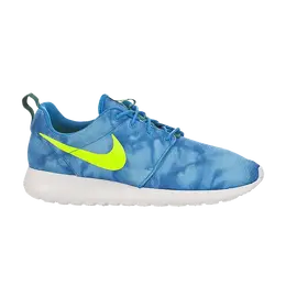 Кроссовки Nike Rosherun Print 'Electric Green', синий 655206 430 | blue