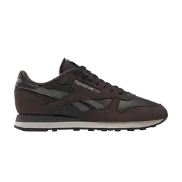 Кроссовки Reebok Classic Leather Black Dark Matter, коричневый 100201111