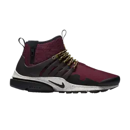 Кроссовки Nike Air Presto Mid Utility 'Bordeaux', красный 859524 600 | red