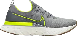 Кроссовки Nike React Infinity Run Flyknit 'Particle Grey Volt', серый cd4371 008 | grey