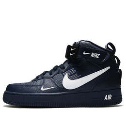 Кроссовки air force 1 '07 mid lv8 'navy' Nike, синий 804609-403 | blue/white
