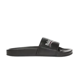 Кроссовки Balenciaga Embossed Logo Slides, черный 506351 wam00 1091 | black