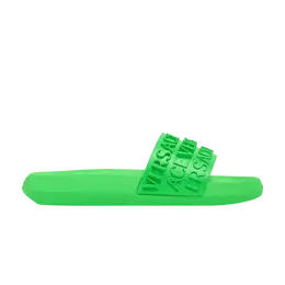 Кроссовки Versace Slide, цвет Allover Logo - Bright Green 1008730 1a07015 1ge90 | allover logo - bright green