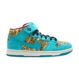 Кроссовки Nike Dunk Mid Premium SB 'Peacock', бирюзовый 314381 331 | teal