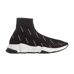Кроссовки Balenciaga Speed Trainer Mid 'Logo Print', черный 530360 w0650 1006 | black