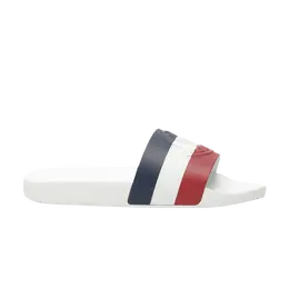 Кроссовки Moncler Basile Pool Slide 'White Tricolour', белый 4c700 00 01a49 002 | white