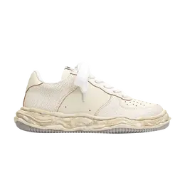Кроссовки Maison Mihara Yasuhiro Wayne Low 'Cracking Leather - White', белый a12fw715 wht | white