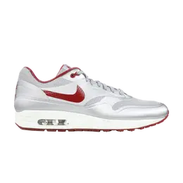 Кроссовки Nike Air Max 1 Hyp QS 'Silver Deep Red', серебряный 633087 006 | silver