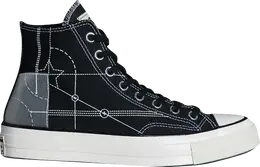 Кроссовки Converse END x Chuck 70 High Blueprint, черный 165745c | black