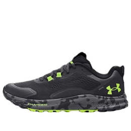 Кроссовки charged bandit trail 2 'jet grey lime' Under Armour, серый 3024186-102 | jet gray / lime / black